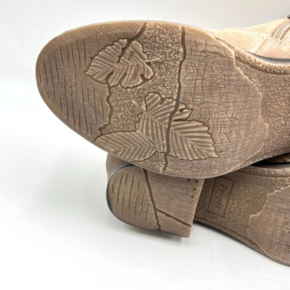 7.5AA 7.5N NARROW WIDTH Propet Light Brown Taupe Suede Leather Boots Shoes - Picture 10 of 15